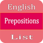 english prepositions list android application logo